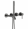 KFA MOZA GUN METAL GREY zestaw wannowy podtynkowy z baterią 3-otworową 2-funkcyjną 503941161